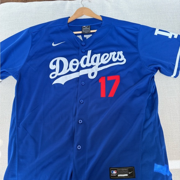 Shohei Ohtani Jersey Mens Large Blue Los Angeles Dodgers - Picture 2 of 5